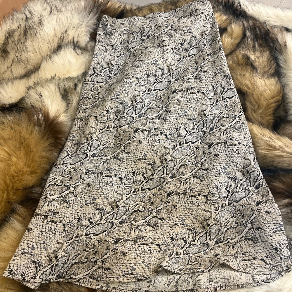 Snake Print maxi skirt